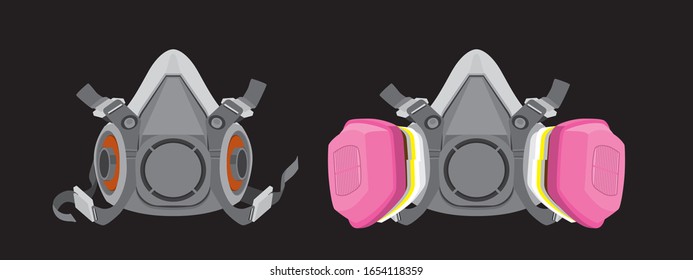 Half Facepiece Reusable Respirator, Medical Mask, with Filter, protect from Coronavirus(Covid-19)