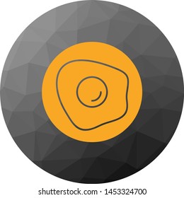 Half fry egg icon for your project
