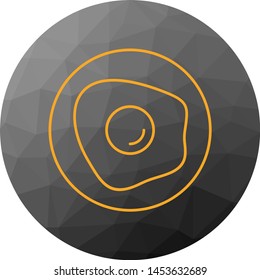 Half fry egg icon for your project
