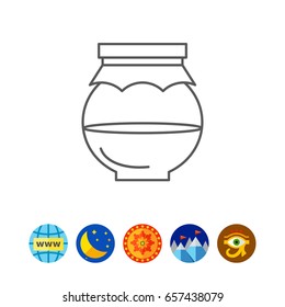 Half full jar