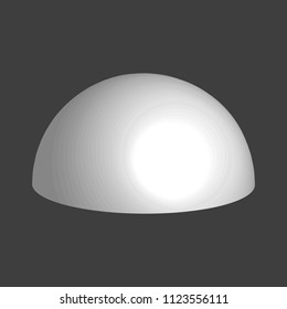half of the geometric ball in perspective