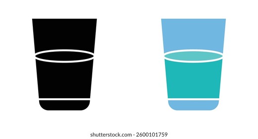 Half Glass web vector icons