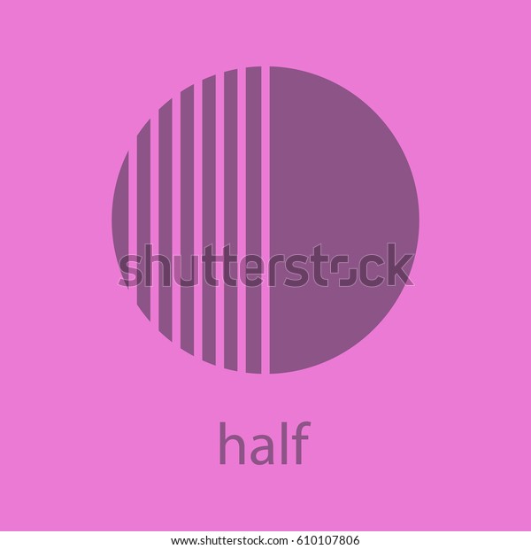 Half glyph color icon. Silhouette symbol.\
Half hatched abstract metaphor. Negative space. Vector isolated\
illustration