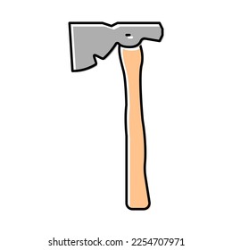vector de color de la herramienta de hámster medio. signo de la herramienta de martillo de medio punto. ilustración de símbolo aislado