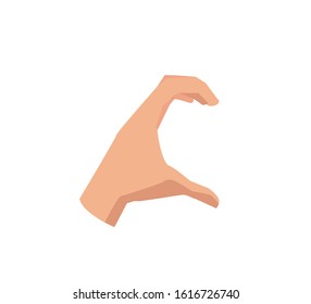 half heart sign gestures vector