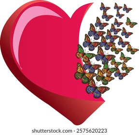 half heart vector illustration eps