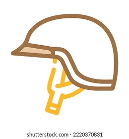 half helmet motorcycle color icon vector. half helmet motorcycle sign. isolated symbol illustration