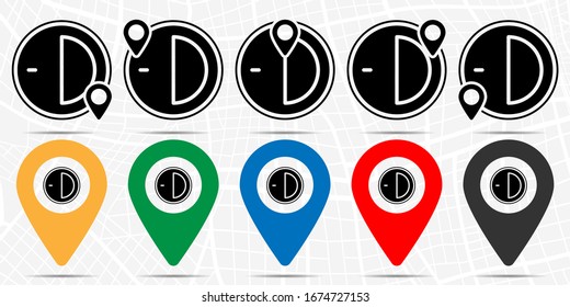 Half an hour icon in location set. Simple glyph, flat illustration element of time theme icons