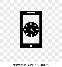 Half hour vector icon isolated on transparent background, Half hour logo concept