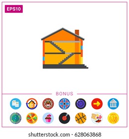 Half of house icon