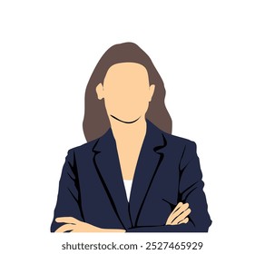 half isolated business women business profile