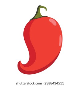 ilustración de ingrediente de medio jalapeno aislado