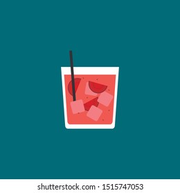 half of the kiwi green color icon.Vector illustration