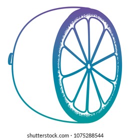 half lemon citrus fruit icon