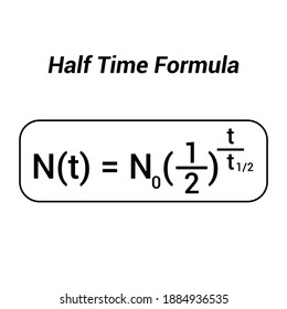 Math half life formula