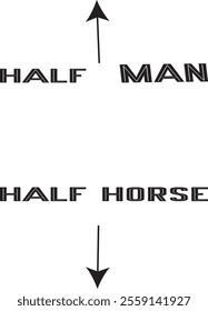 half man half horse shirt and t shirt