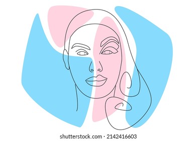 Half Man Half Woman Make Up Person. Drag Queen Person With And Without Make Up Vector.