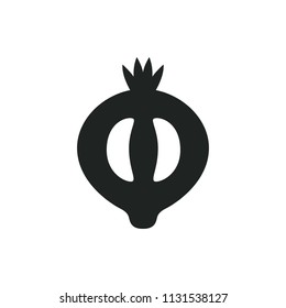 half of medlar vector icon