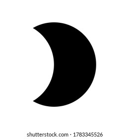 Half moon bay icon vector isolated on white background.