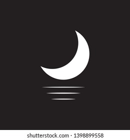 Half Moon Beach Logo Design Templte