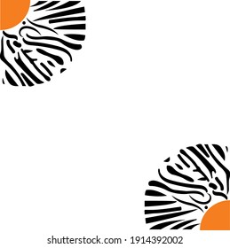Diseño de esquina de media luna para escarcha de vidrio