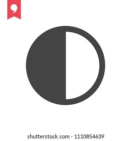 half moon icon