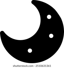 design de ícone de meia lua, tamanho 32px
