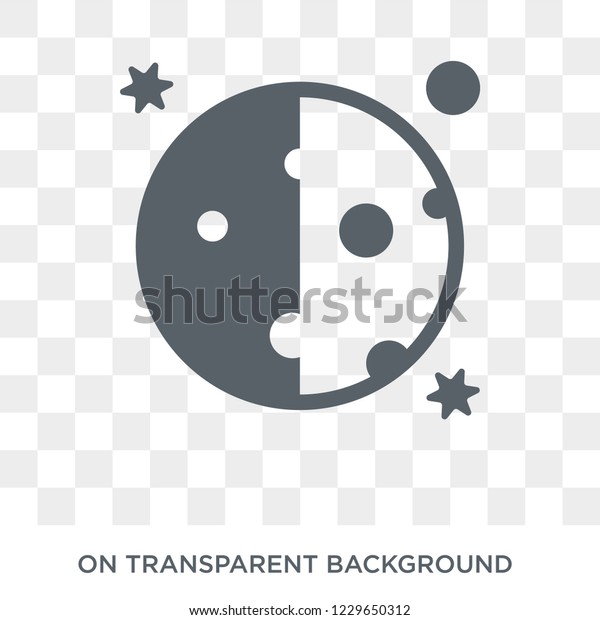 Half moon icon. Half moon design concept from\
Astronomy collection. Simple element vector illustration on\
transparent background.