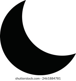 Half moon icon design eps 10.