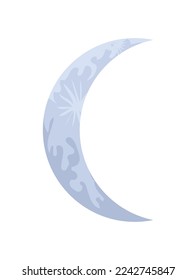 diseño aislado de icono de media luna