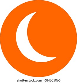 Half Moon icon ,sign design
