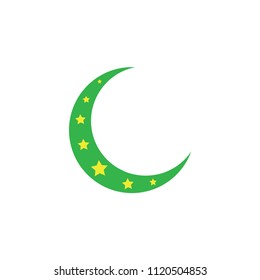 half moon icon sign vector