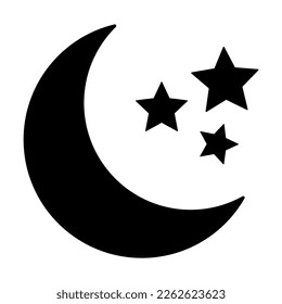 half moon icon symbol vector illustration. Crescent moon design isolated on white background. 