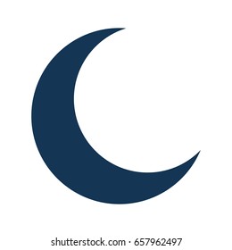 half Moon isolated icon