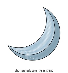 half moon night celestial natural image