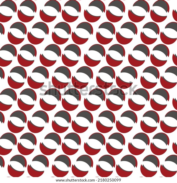 half moon pattern  Two\
tone on white background. Seamless abstract background. Crescent\
moon vector.