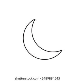 Diseño de Arte vectorial de media luna
