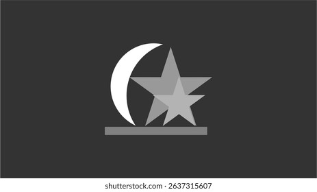 Half Moon Winners Event Trophy Vector