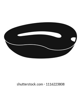 Half nut icon. Simple illustration of half nut vector icon for web design isolated on white background
