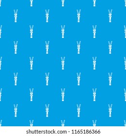 Half opened zip pattern vector seamless blue repeat for any use