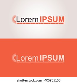 Half orange circle logo design 