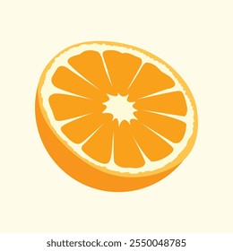 Medio archivo de Vector de color naranja