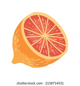 icono de jugo de naranja medio