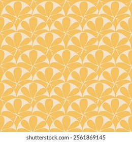 Half orange wave pattern design. Seamless. Modern pattern for clothes, decoration, fashion. Vector.