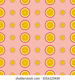Half of passion fruit pattern. 