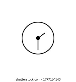 Half past one sign. vector illustrator 1