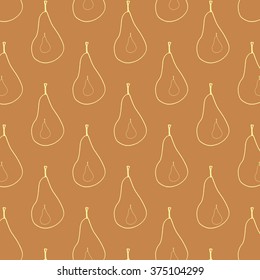 half an pear vector pattern illustration