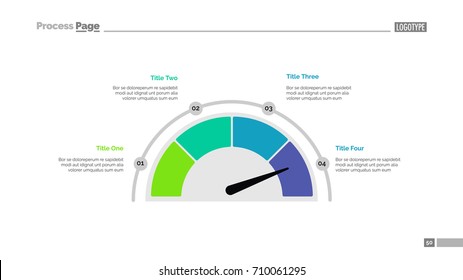 Half pie chart slide template