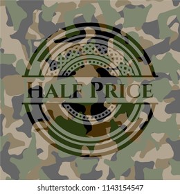 Half Price camouflaged emblem