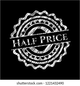 Half Price chalk emblem